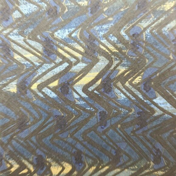 Geoffrey Beene Blue Abstract Silk Tie‎ 56 3 5/8 - Picture 2 of 6